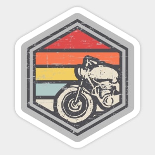 Retro Badge Biker Sticker